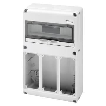 GW68010N Tablou etanș apl Q-DIN 14M 1IEC309 cu 3 flanse IB