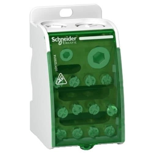 Bloc de distribuție Schneider Electric 1P, 250 A, cu 14 găuri