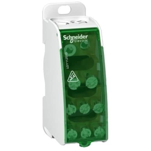 Bloc de distribuție Schneider Electric 1P, 125 A, 10 găuri