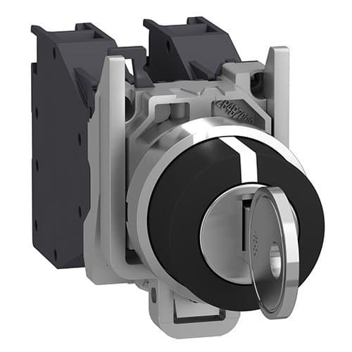 XB4BG03 Buton selector 3 poziții 2ND 600V Negru