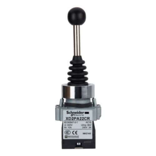 Controler joystick Schneider Electric, 22 mm, 2 direcții, negru