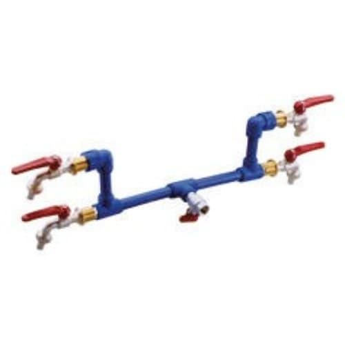 Kit hidraulic GEWISS cu 2 robineți cu bilă, pentru tablouri electrice