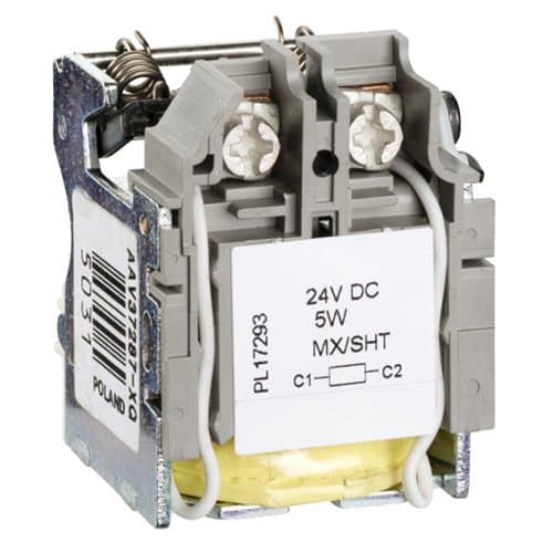Bobină MX 24V CC Schneider Electric pentru comanda la distanță