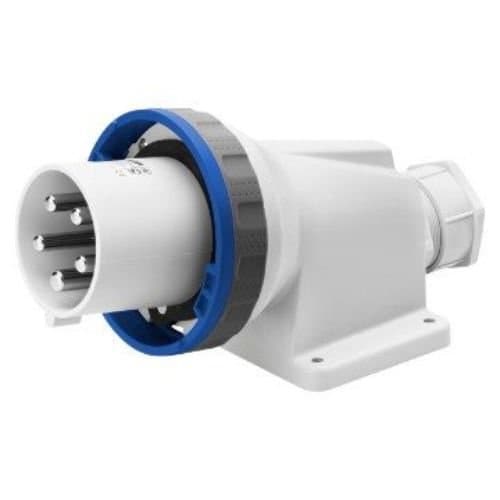 GW61448 Fișă ind fixă 90G 2P+E 63A 230V 6h Albastru IP67