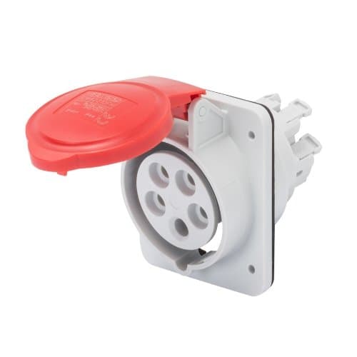 GW62221FH Priză ind fixă 10G 3P+N+E 32A 400V 6h Roșu CR