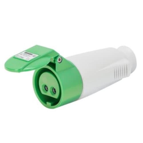 GW62078 Priză ind mob 3P 32A 230V 4h Verde IP44