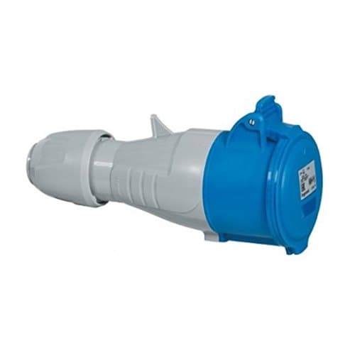 555214 Priză ind mob 2P+T 32A 230V Albastru IP44