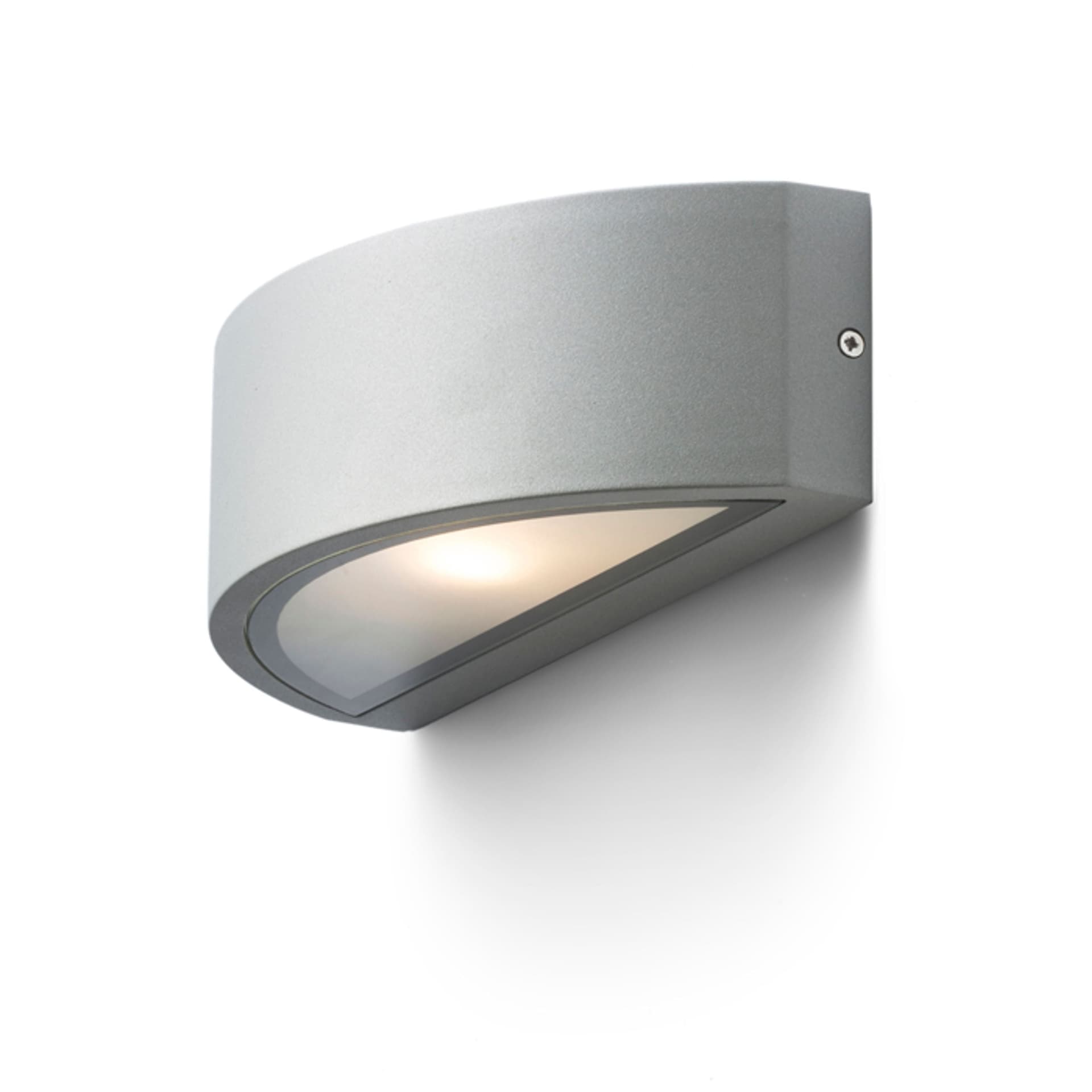 Aplică de perete Rendl Lesa, gri argintiu, 230V, LED, E27, 26W, IP54