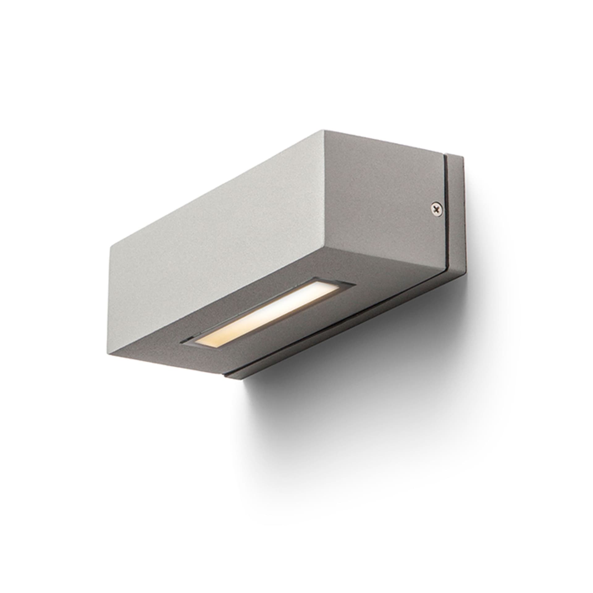 Aplică de perete Rendl WOOP gri argintiu 230V R7s 78 mm 12W IP54