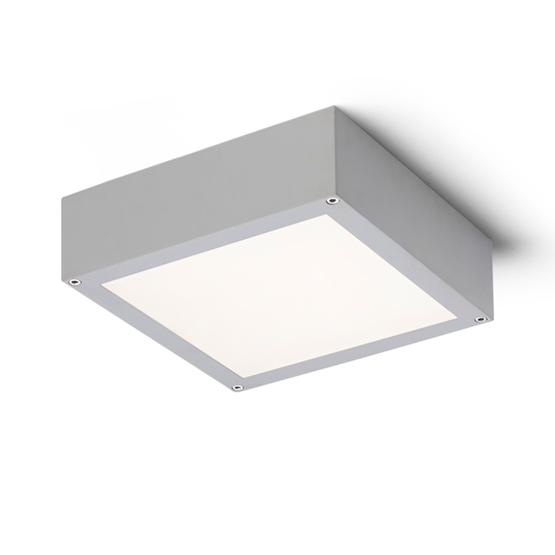 Plafonieră LED Scott gri argintiu 9,8W 230V IP54 3000K