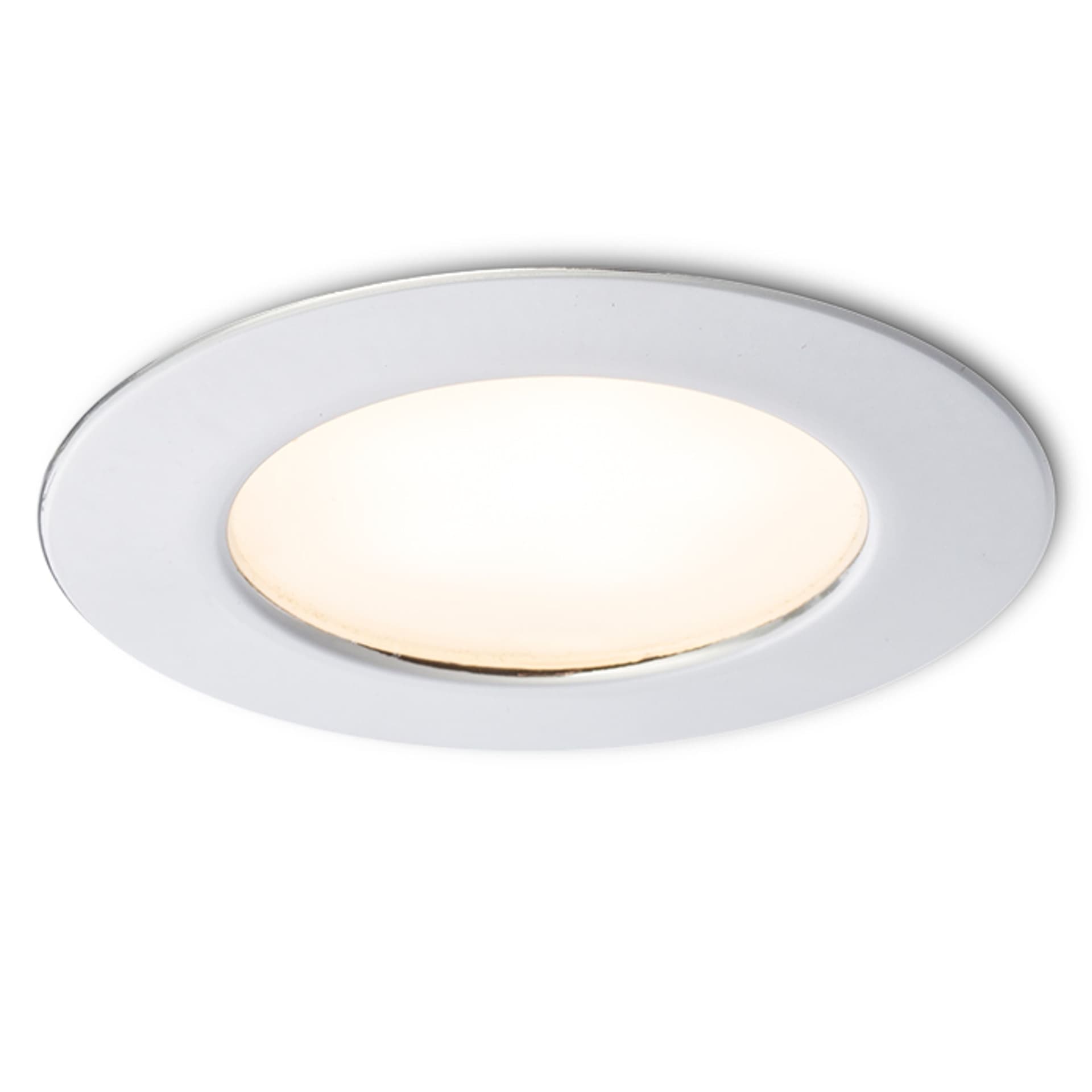 Spot LED încastrat Rendl crom, lumină caldă, 3W