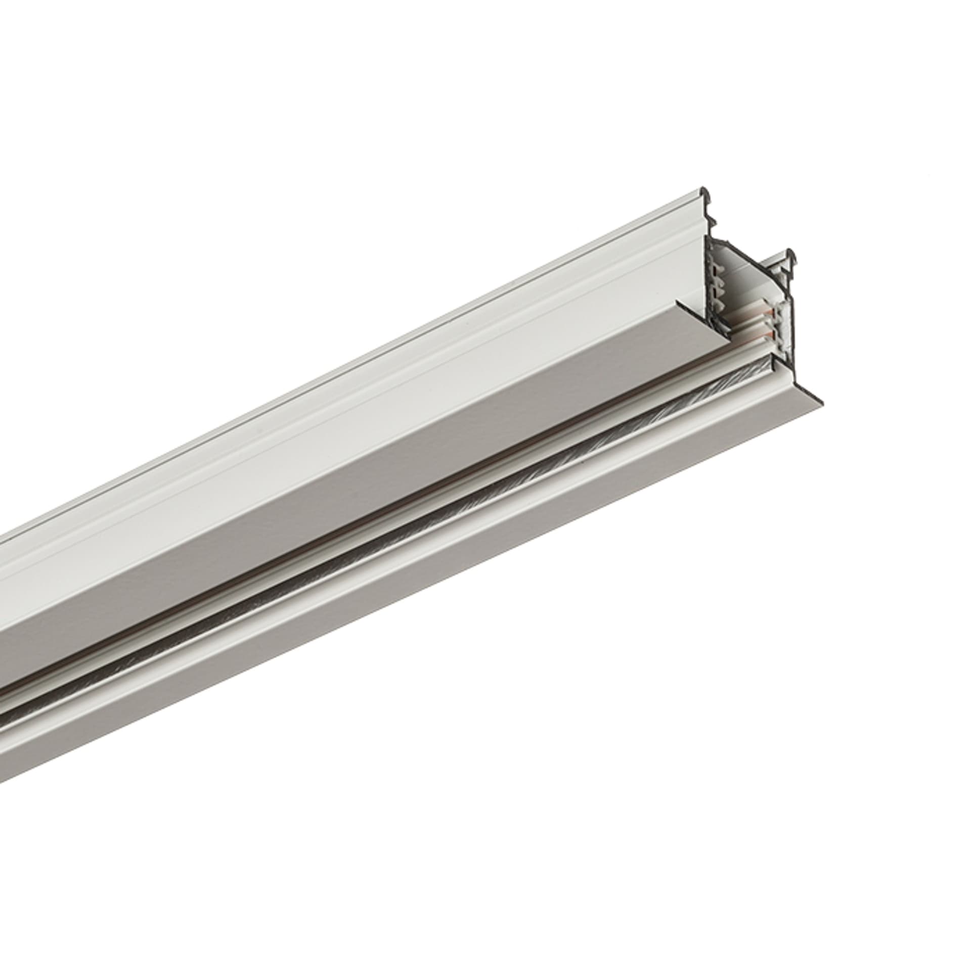 Șină încastrată Rendl EUTRAC 2 m, 3 circuite, alb, 230V