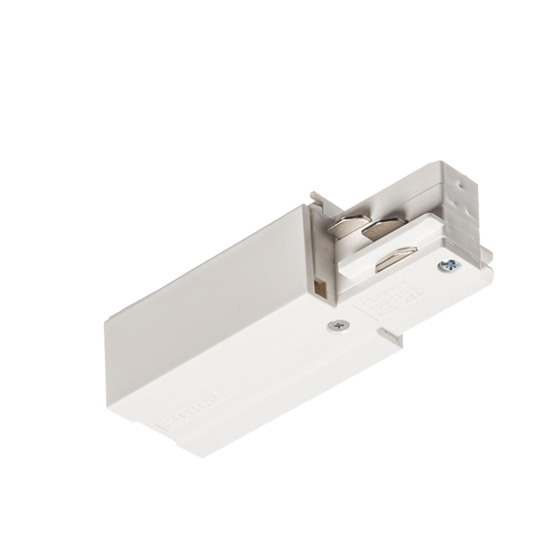 Conector drept Rendl EUTRAC alb 230V
