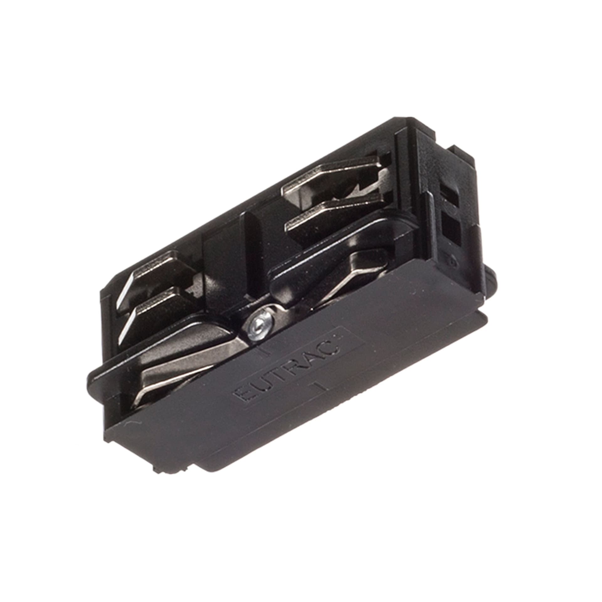 Conector longitudinal conductibil Rendl negru, pentru șine moderne
