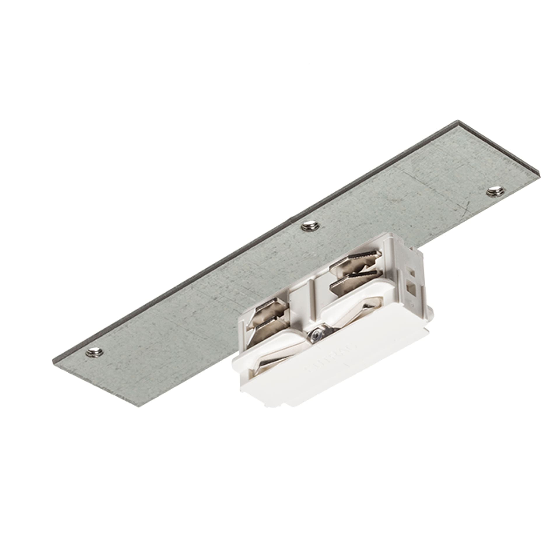 Conector pentru șină încastrată Rendl, alb, 230V