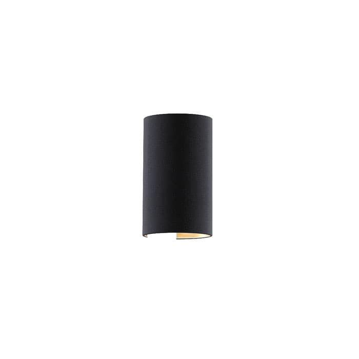 Aplică de perete RON W 15/25, negru/cupru, 230V, LED E27, 15W