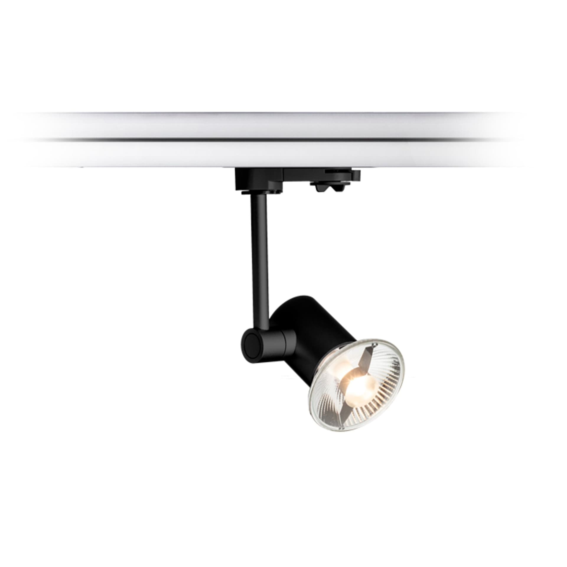 RENDL FAX pentru șină 3 circuite, negru, 230V, LED GU10, 12W