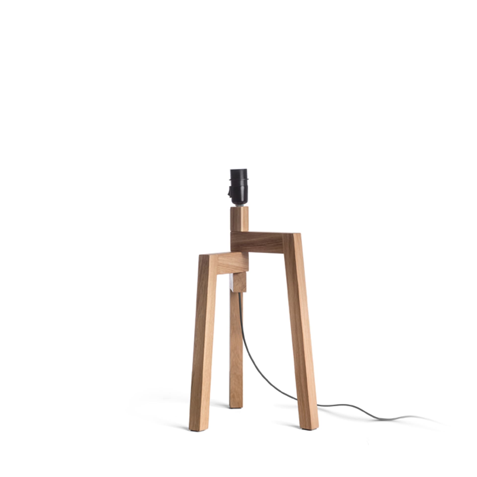 Bază de masă decorativă Rendl Woody, stejar, 15W