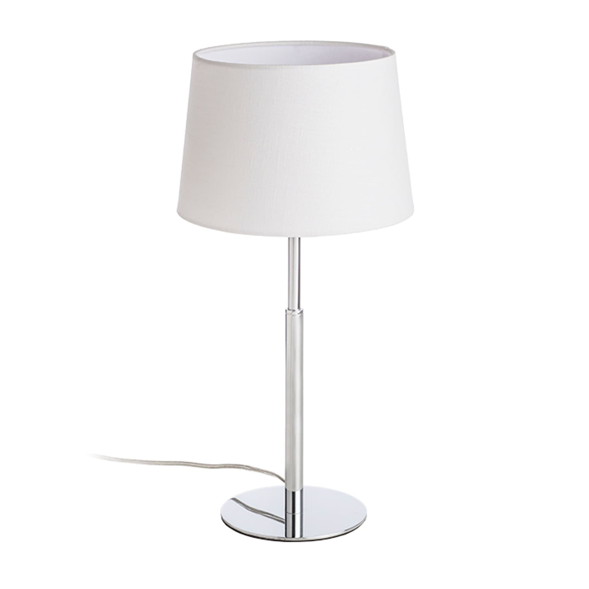 RENDL Broadway lampă de masă alb-crom, 230V, LED, E27, 15W