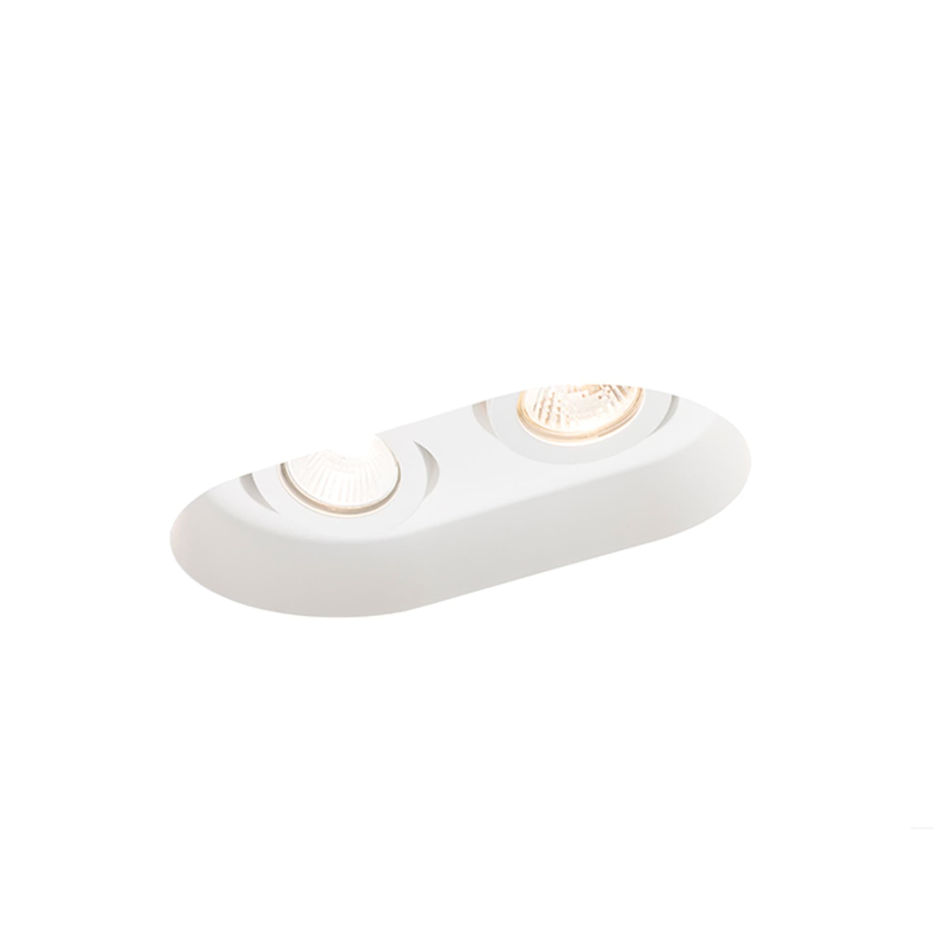 Spot încastrat în rigips orientabil GU10, 230V, 2x35W
