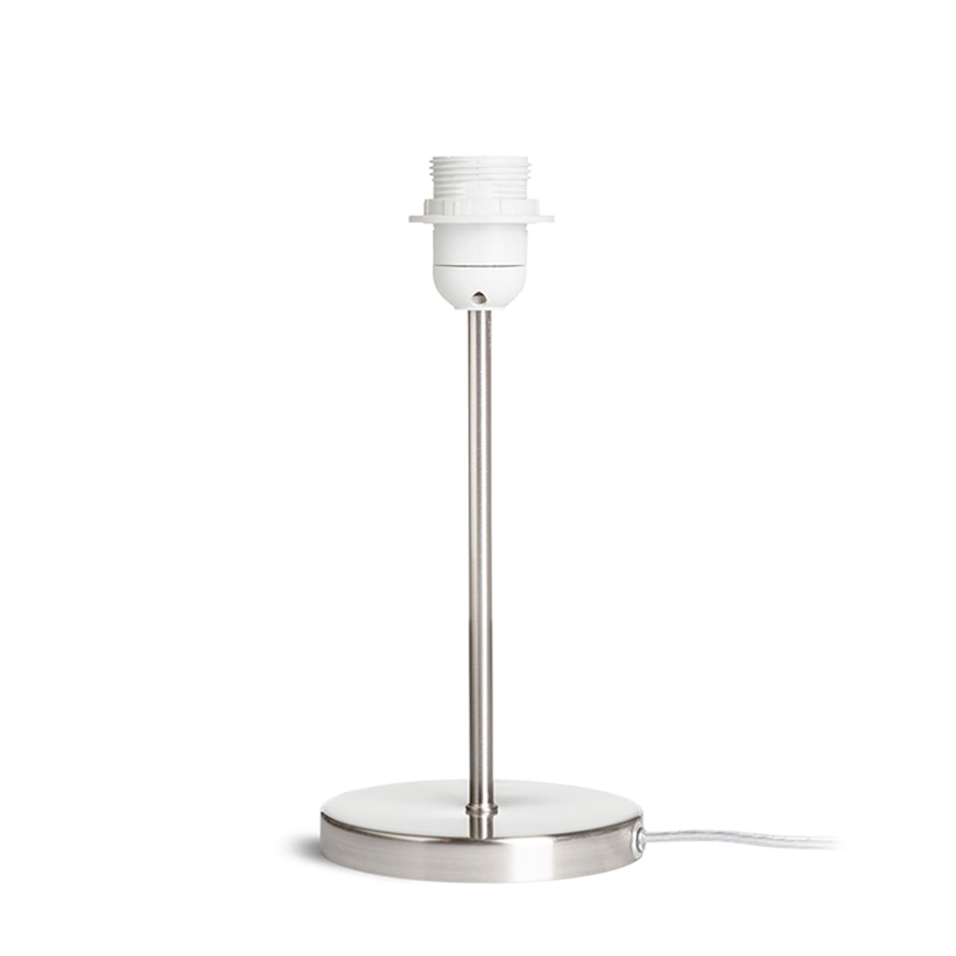 Bază de masă Rendl NYC, nichel mat, 230V, LED, E27, 15W