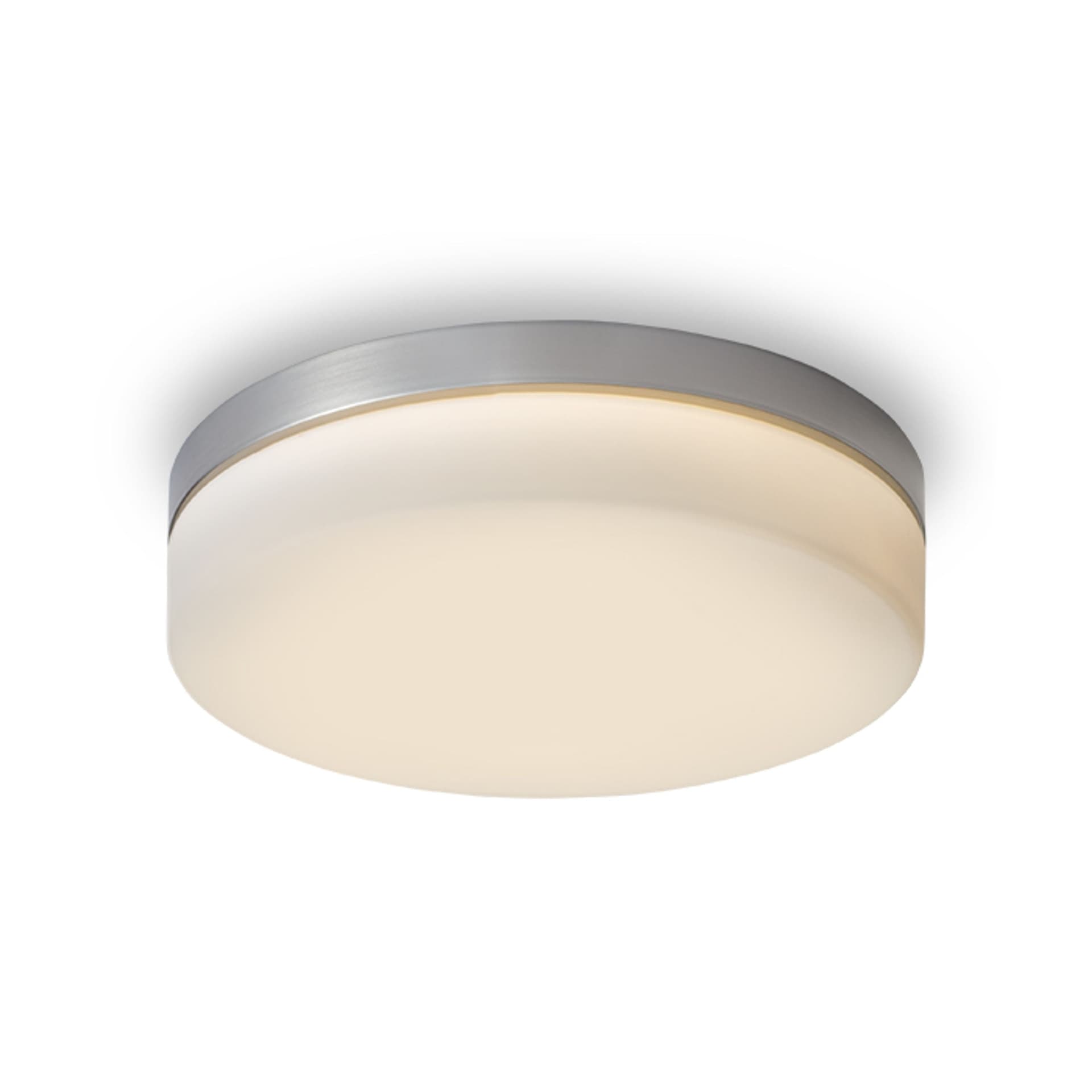 Plafonieră Rendl nichel mat, LED 21W, lumină caldă
