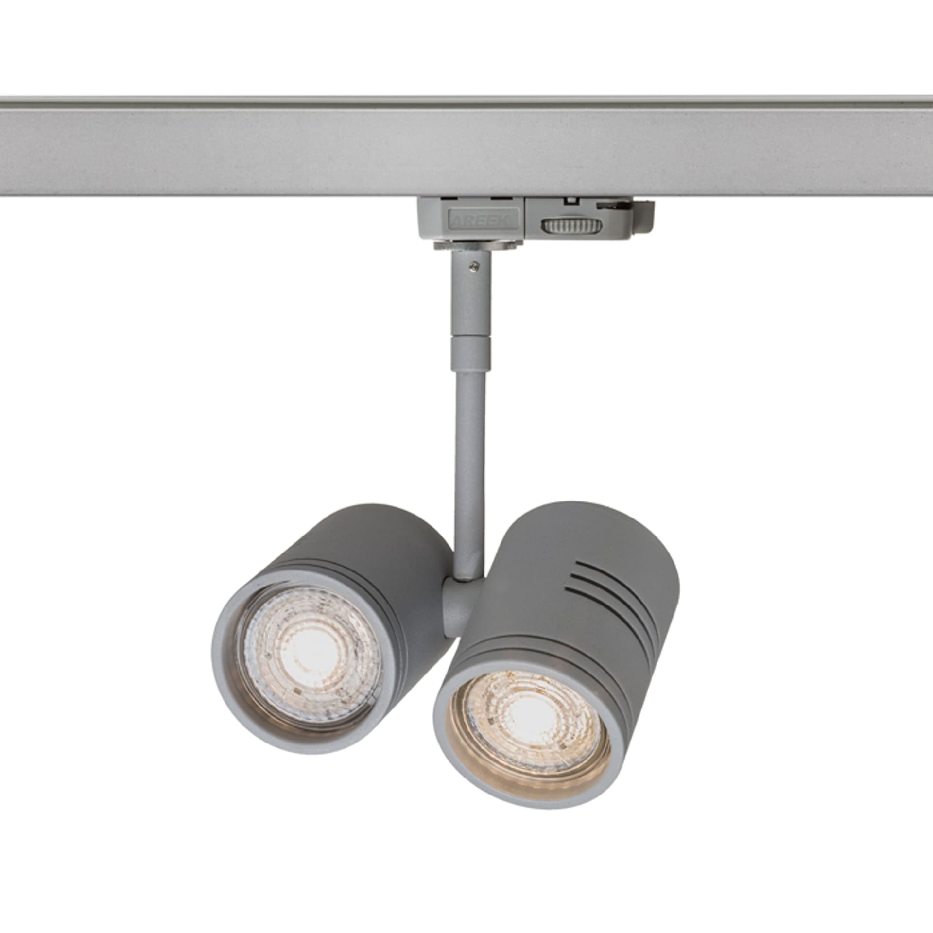 RENDL BEEBA II pentru șină 3 circuite gri argintiu 230V LED GU10 2x8W