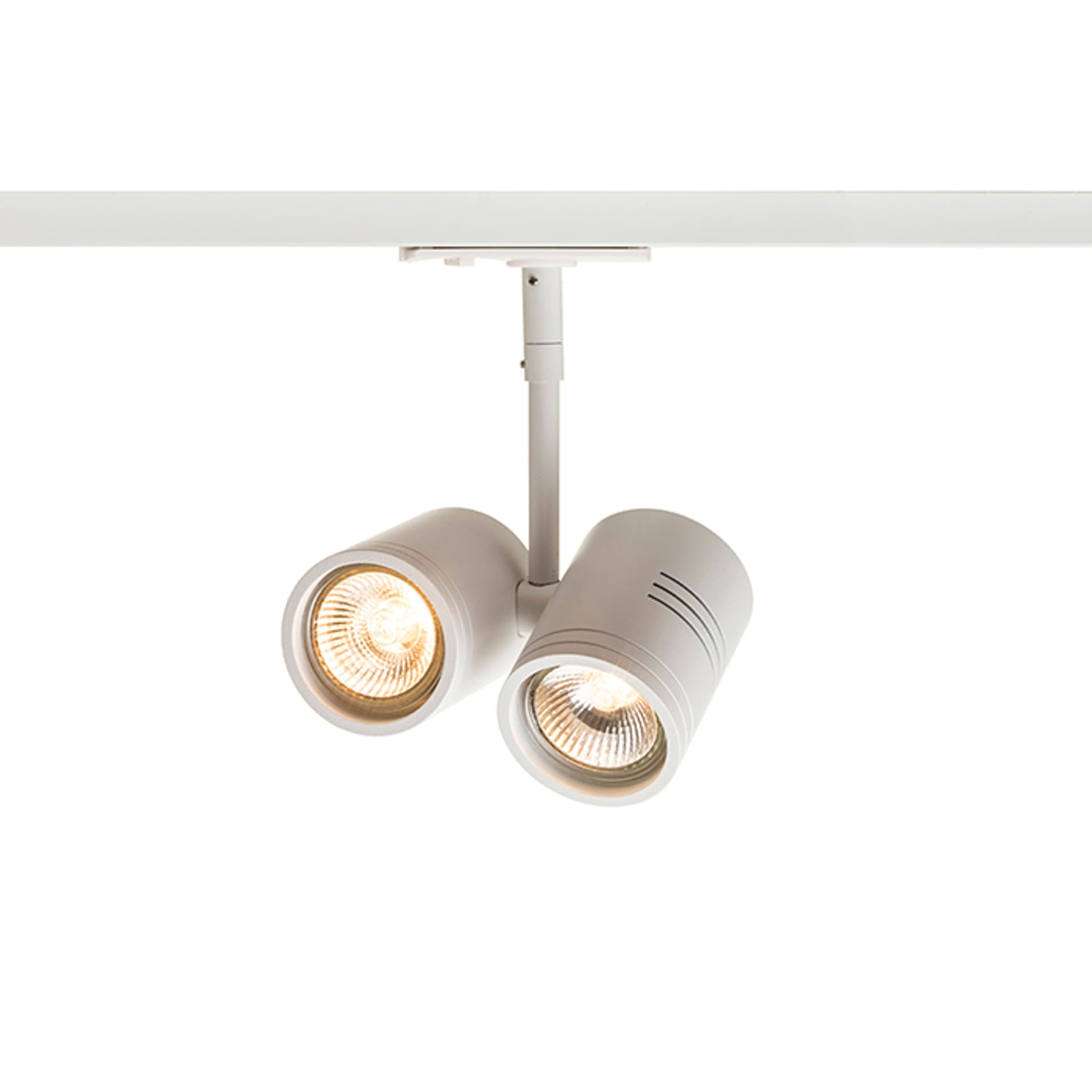 Spot pe șină Rendl Beeba II, alb, 230V, LED, GU10, 2x8W