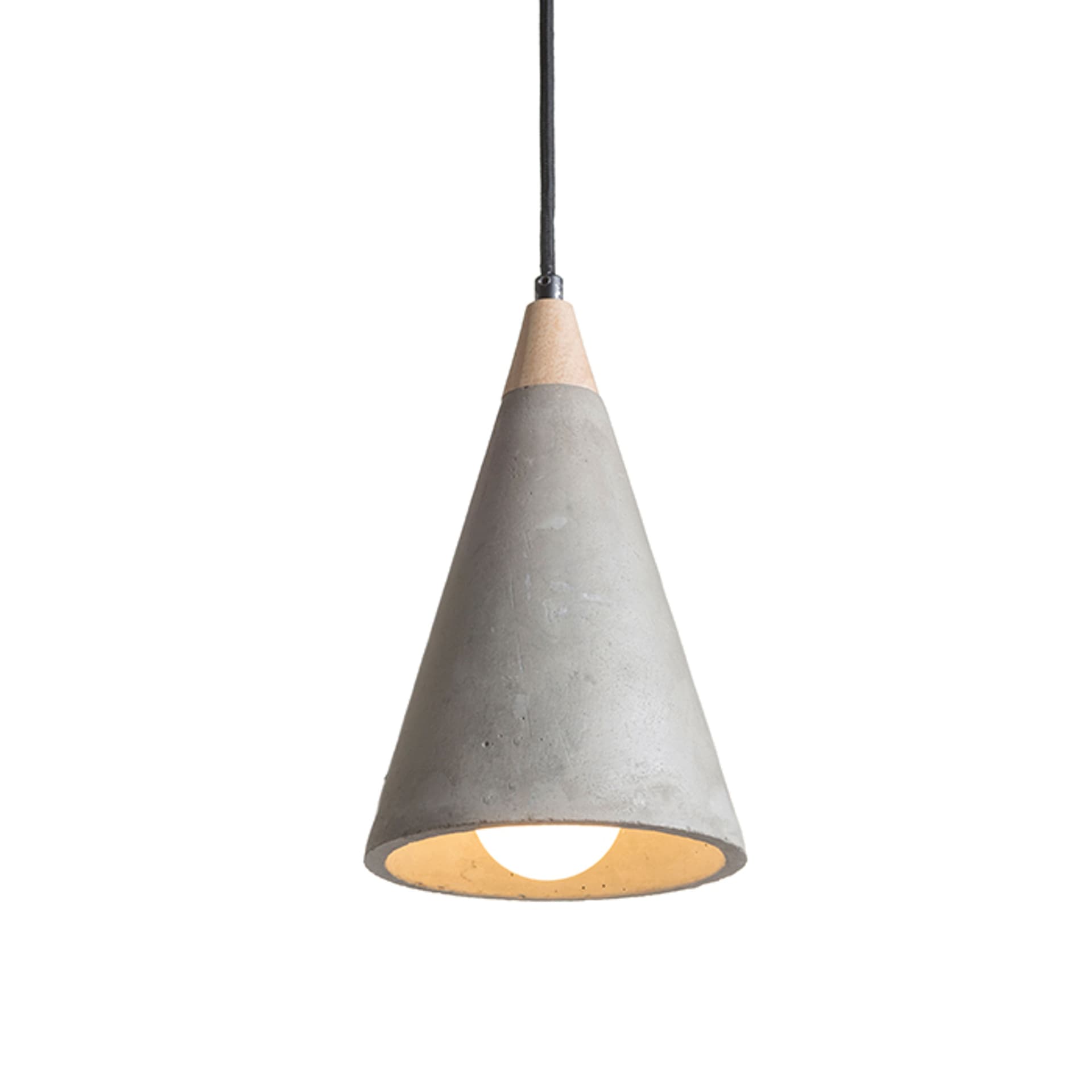 Suspensie HEIDI beton/lemn 230V LED E27 11W