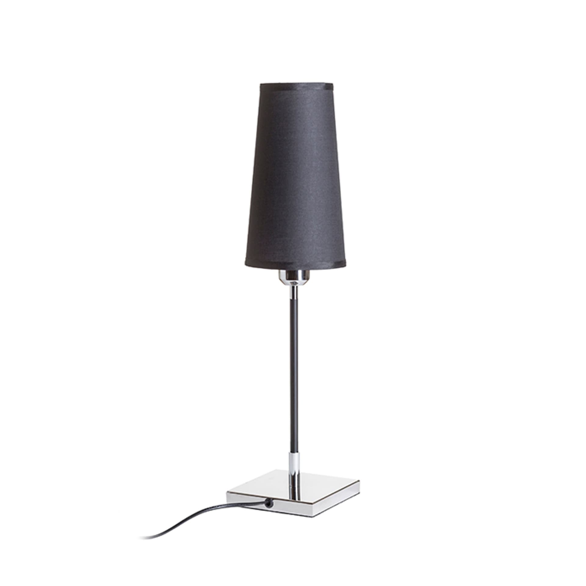 Lampă de masă Rendl Lulu, negru-crom, 230V, LED, E27, 8W