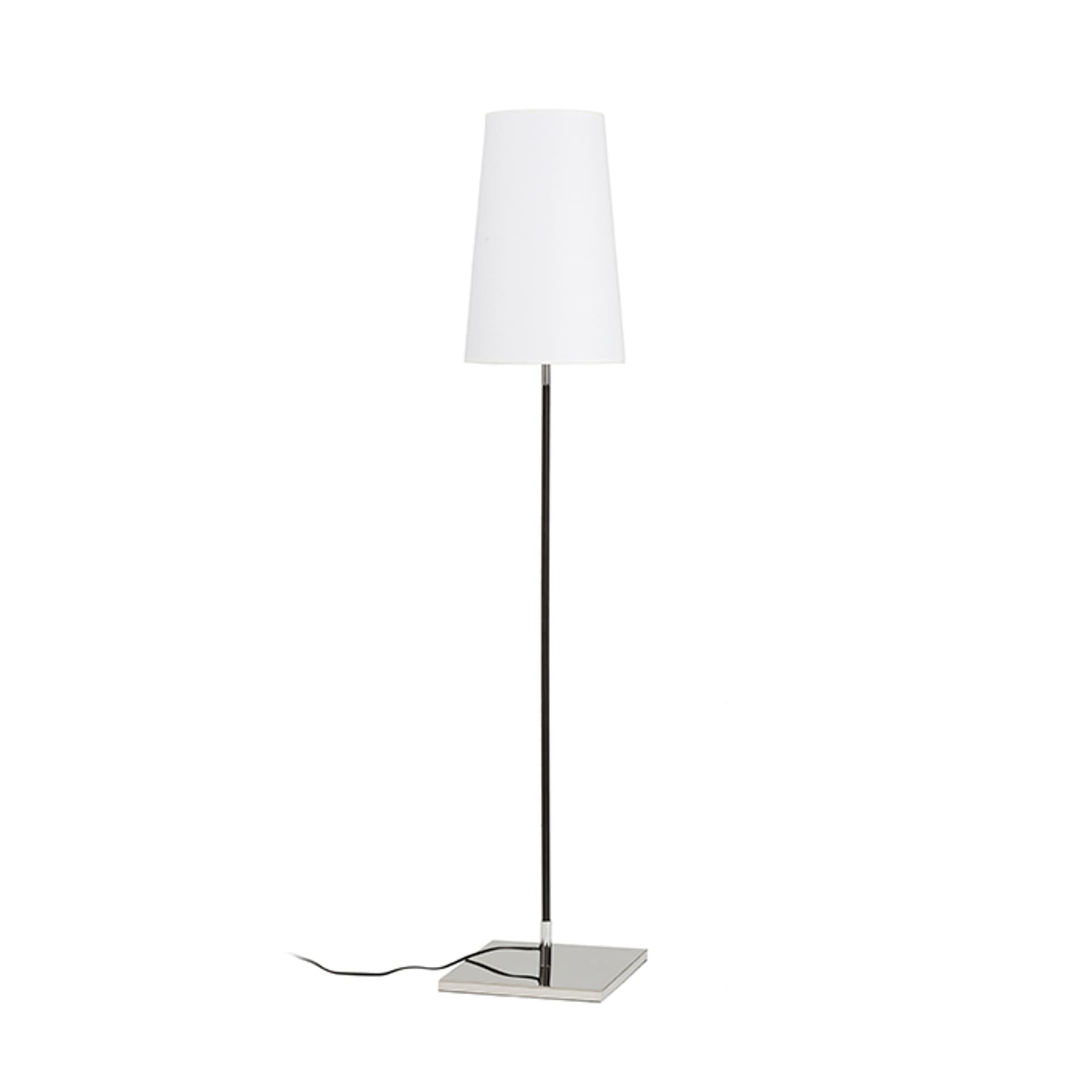 Lampă de podea LULU alb/negru crom 230V LED E27 8W