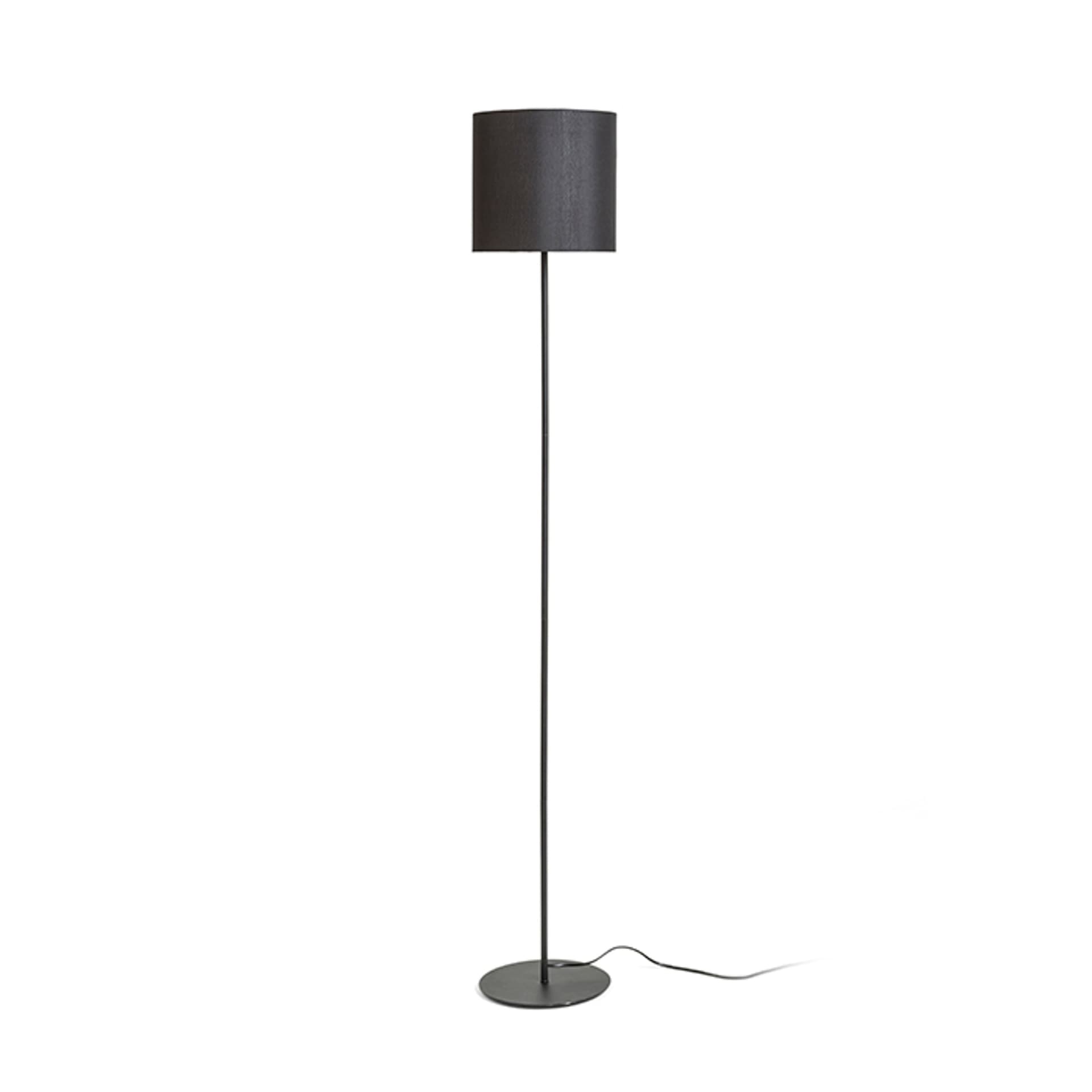 Lampadar de podea negru 230V LED E27 15W