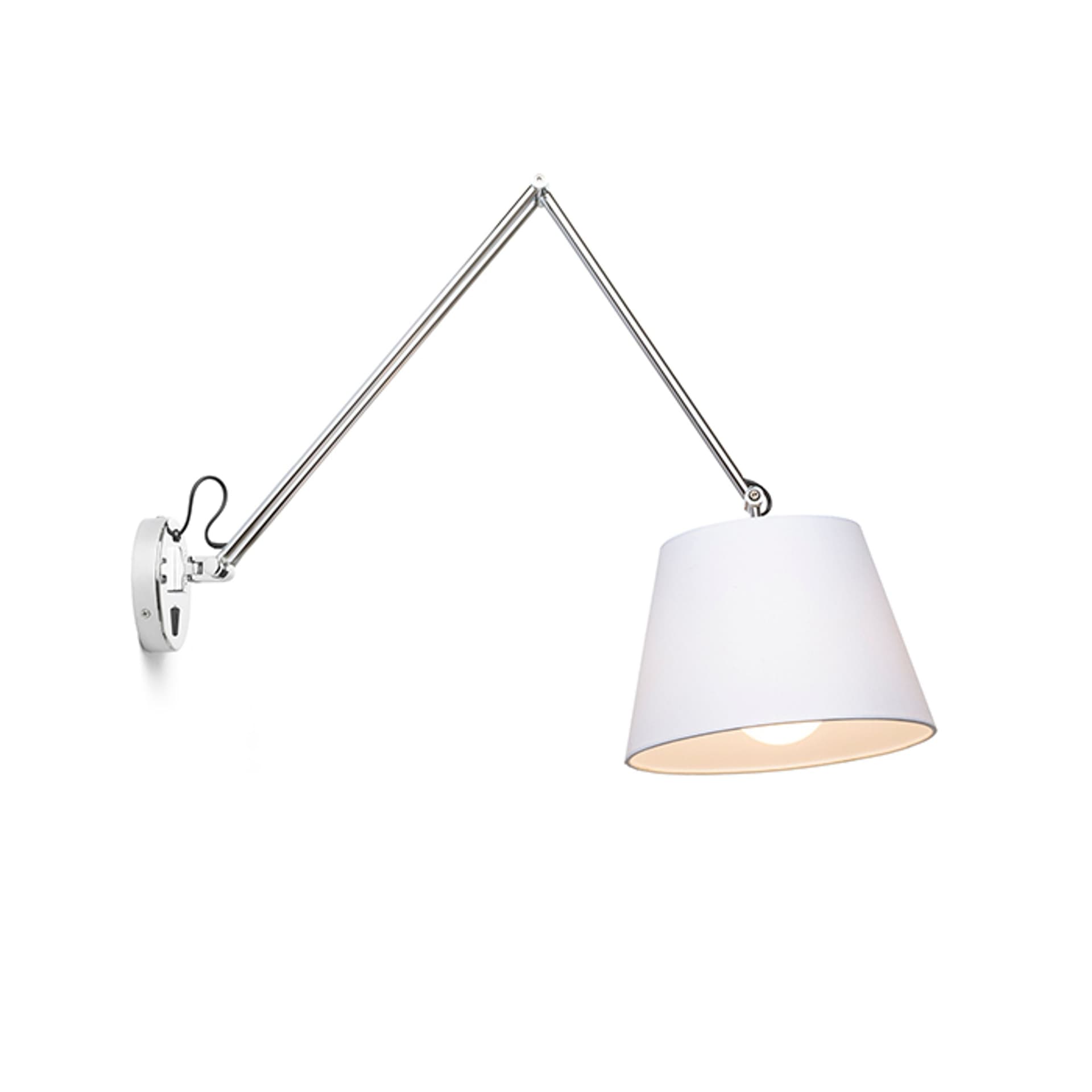 Aplică de perete Rendl Ashley alb crom, 230V, LED, E27, 15W