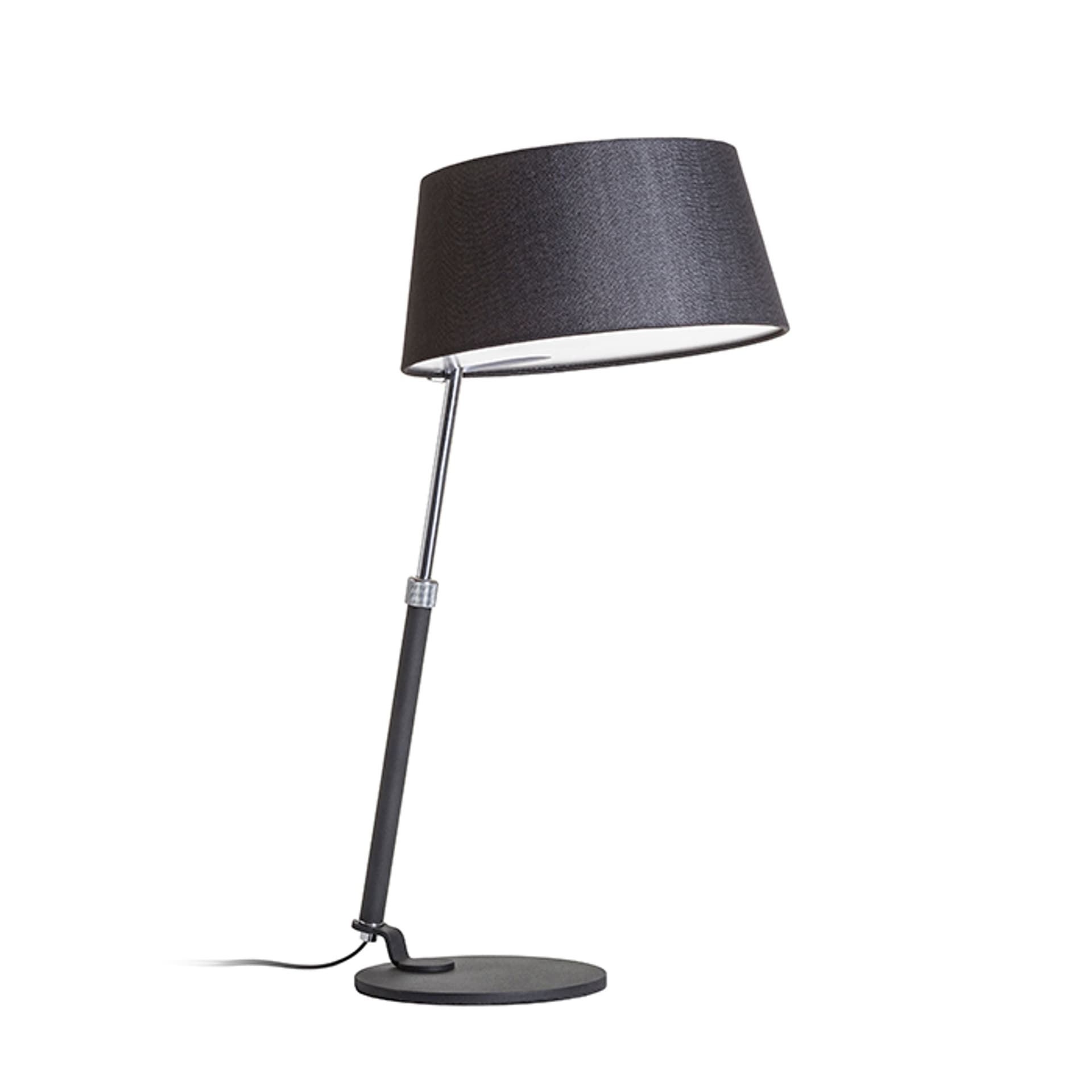 Lampă de masă Rendl Ritzy, negru-crom, 230V, LED, E27, 15W