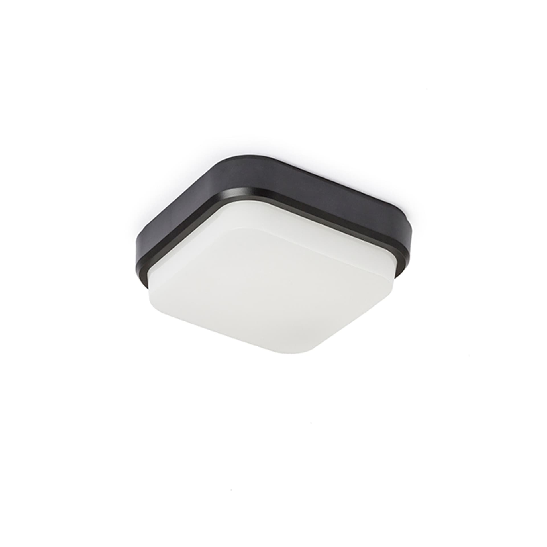Aplica LED TARIS SQ 17 neagră, 8W, 3000K, IP54, 230V