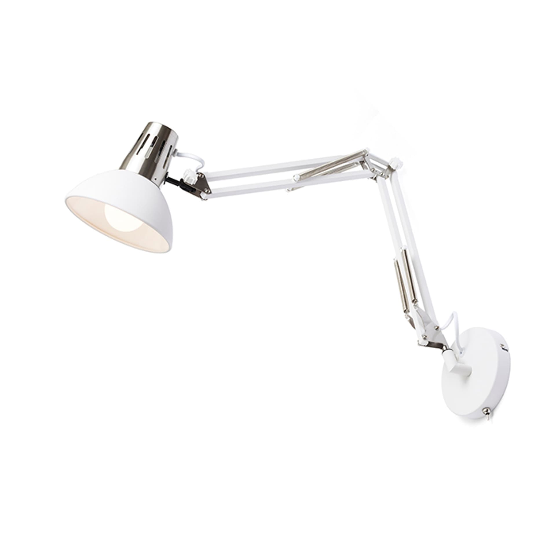 Aplică de perete ANTE alb nichel mat 230V LED E27 15W