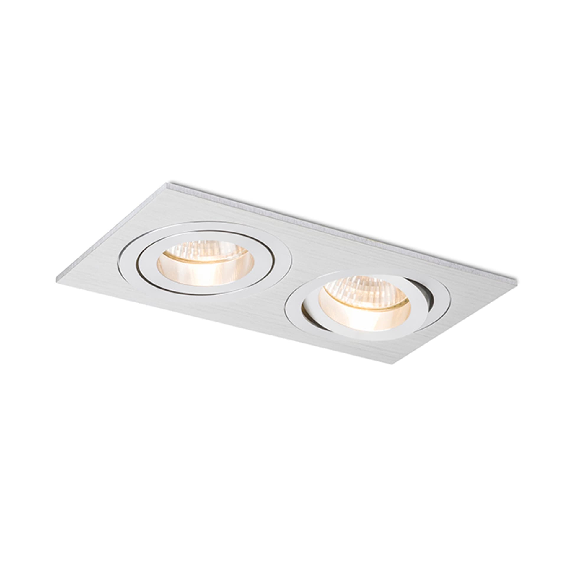 RENDL Pasadena GU10 SQ II încastrat aluminiu 230V LED GU10 2x7W