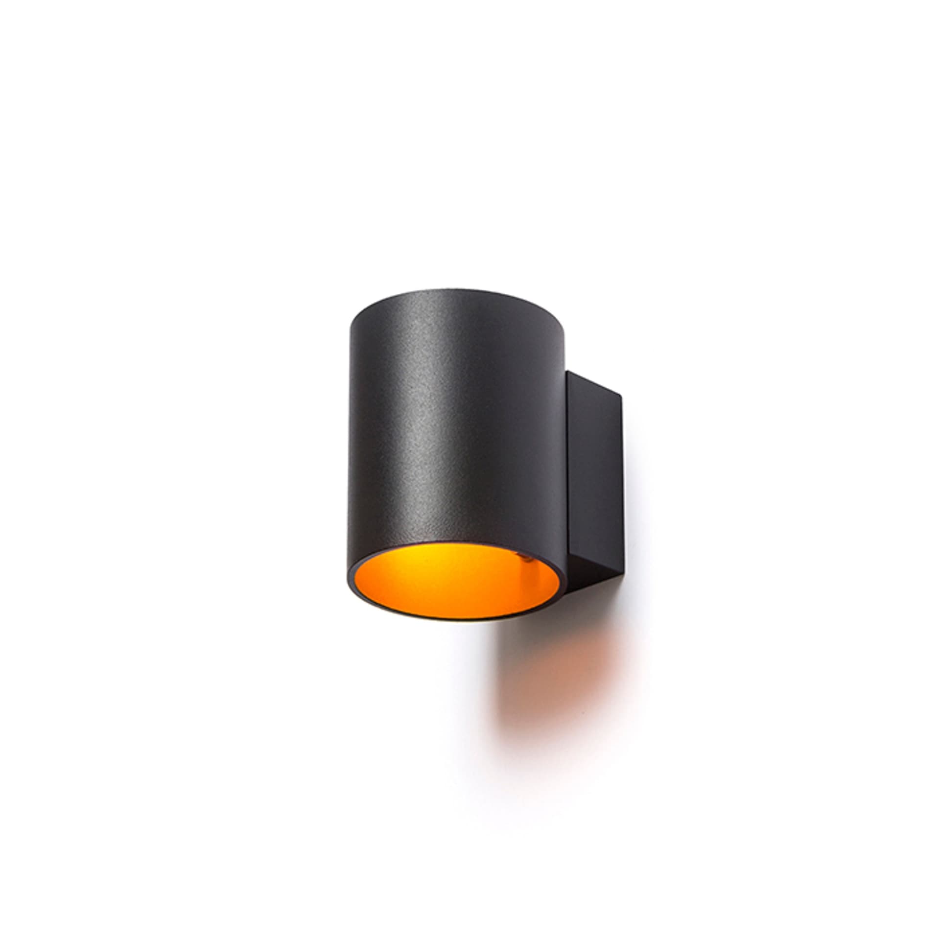 RENDL TUBA W aplică de perete mat negru/auriu 230V LED G9 5W
