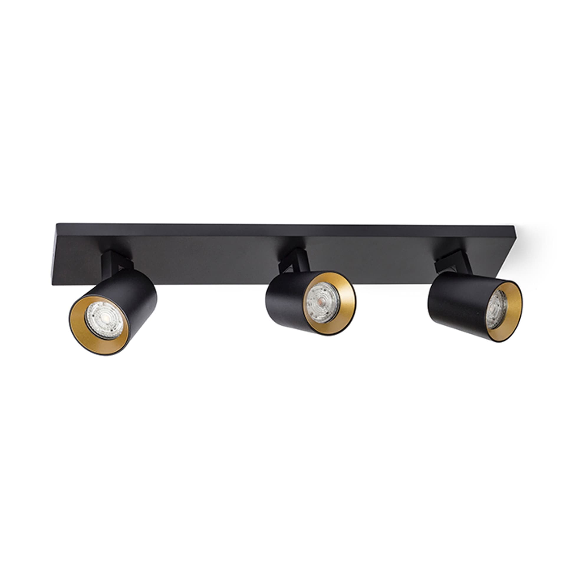 RENDL Kenny III aplicat pe suprafață negru/auriu 230V LED GU10 3x8W