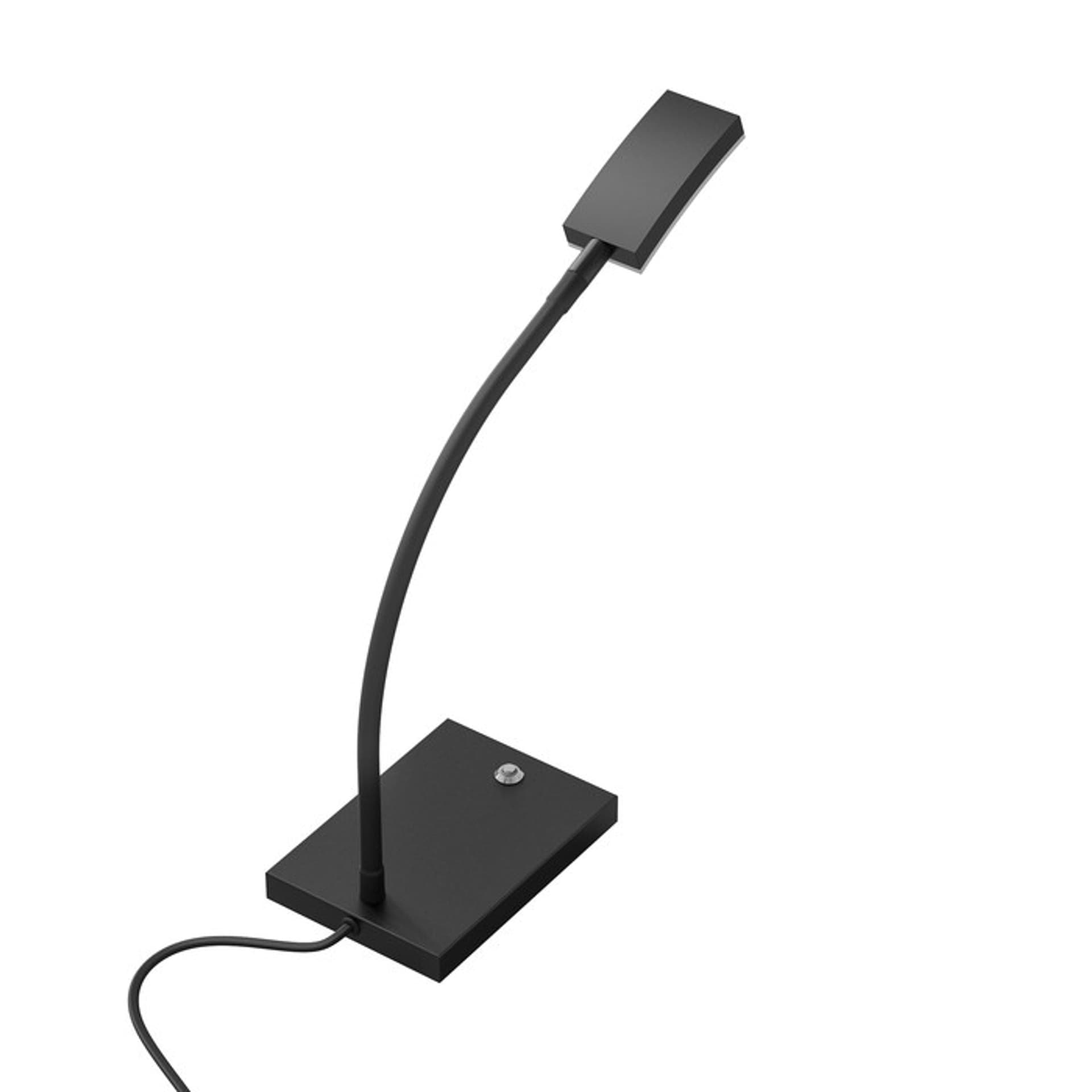 Lampă de masă Rendl, neagră, LED cald 4,2W