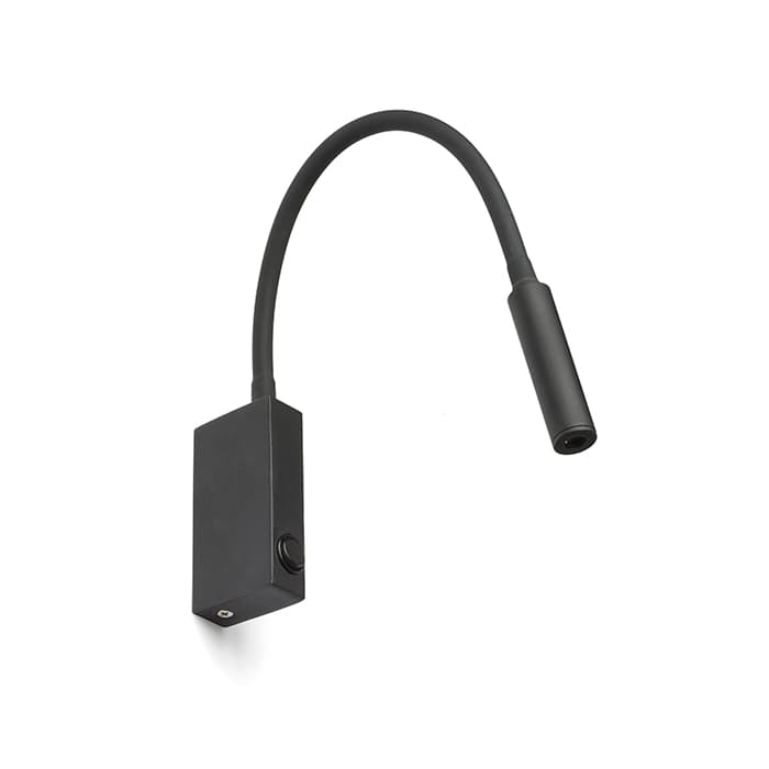 RENDL EKE de perete negru 230V LED 3W 60° 3000K