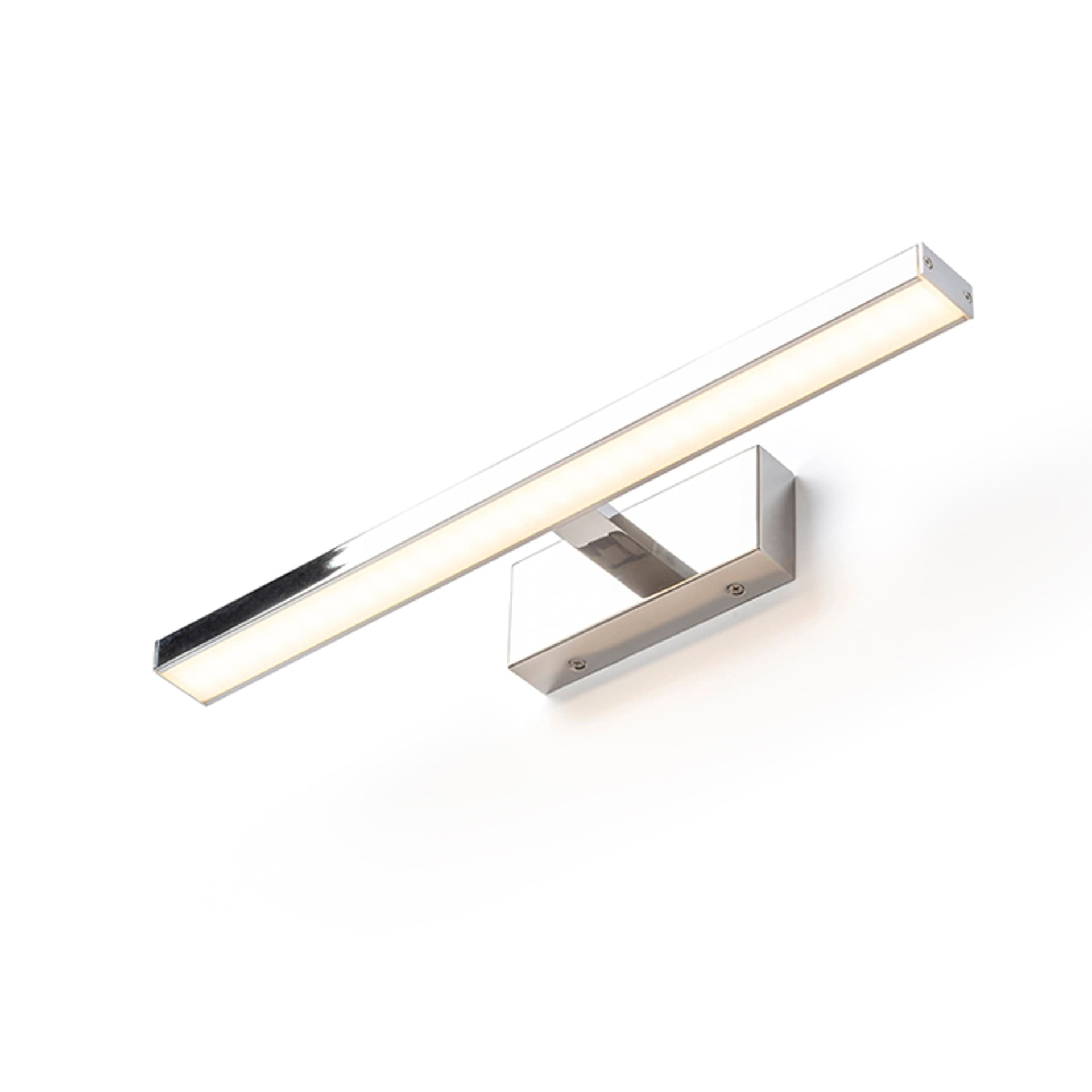 Aplica de perete Rendl cromată, LED 12W, lumină caldă