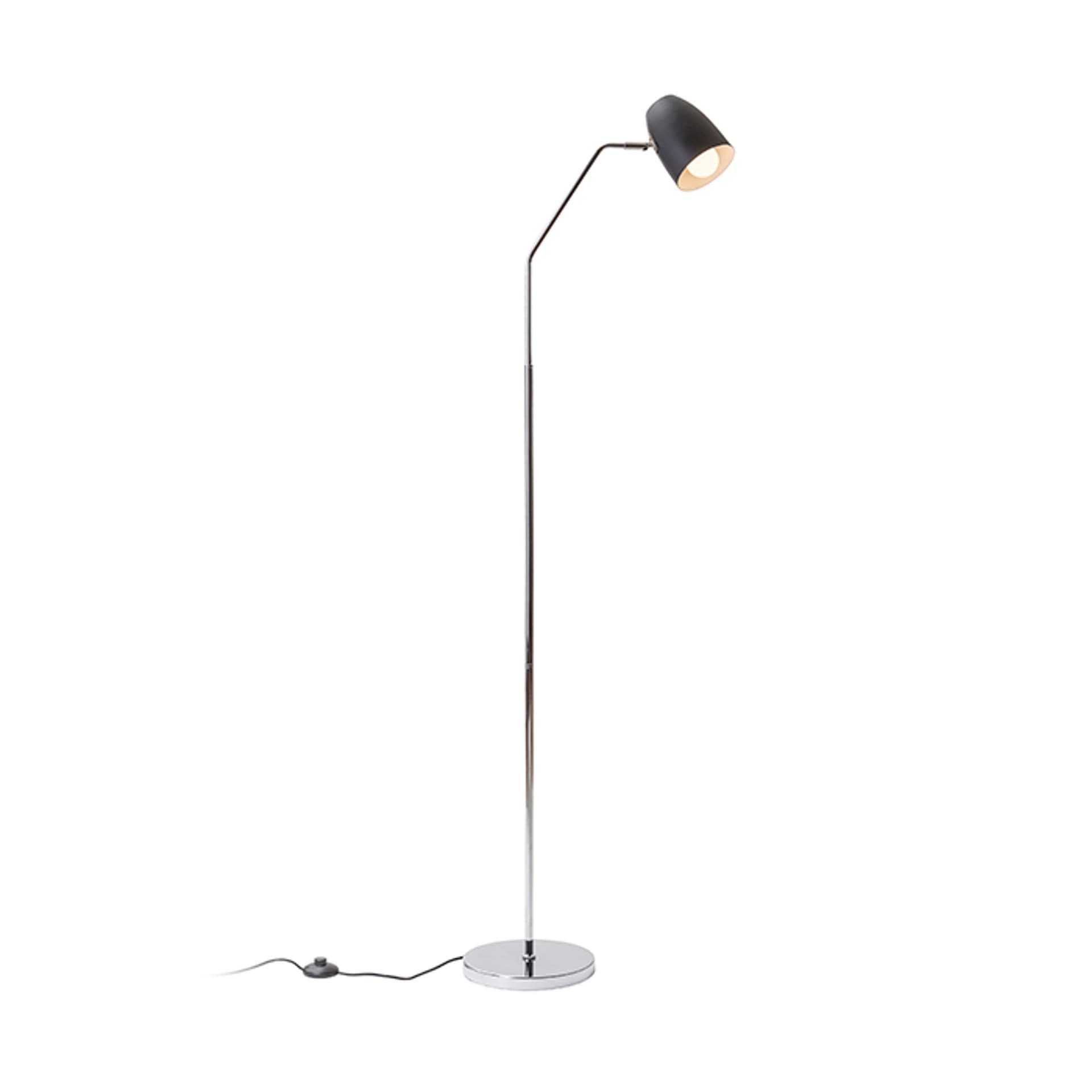 Lampă de podea PRAGMA negru-crom 230V LED E27 11W