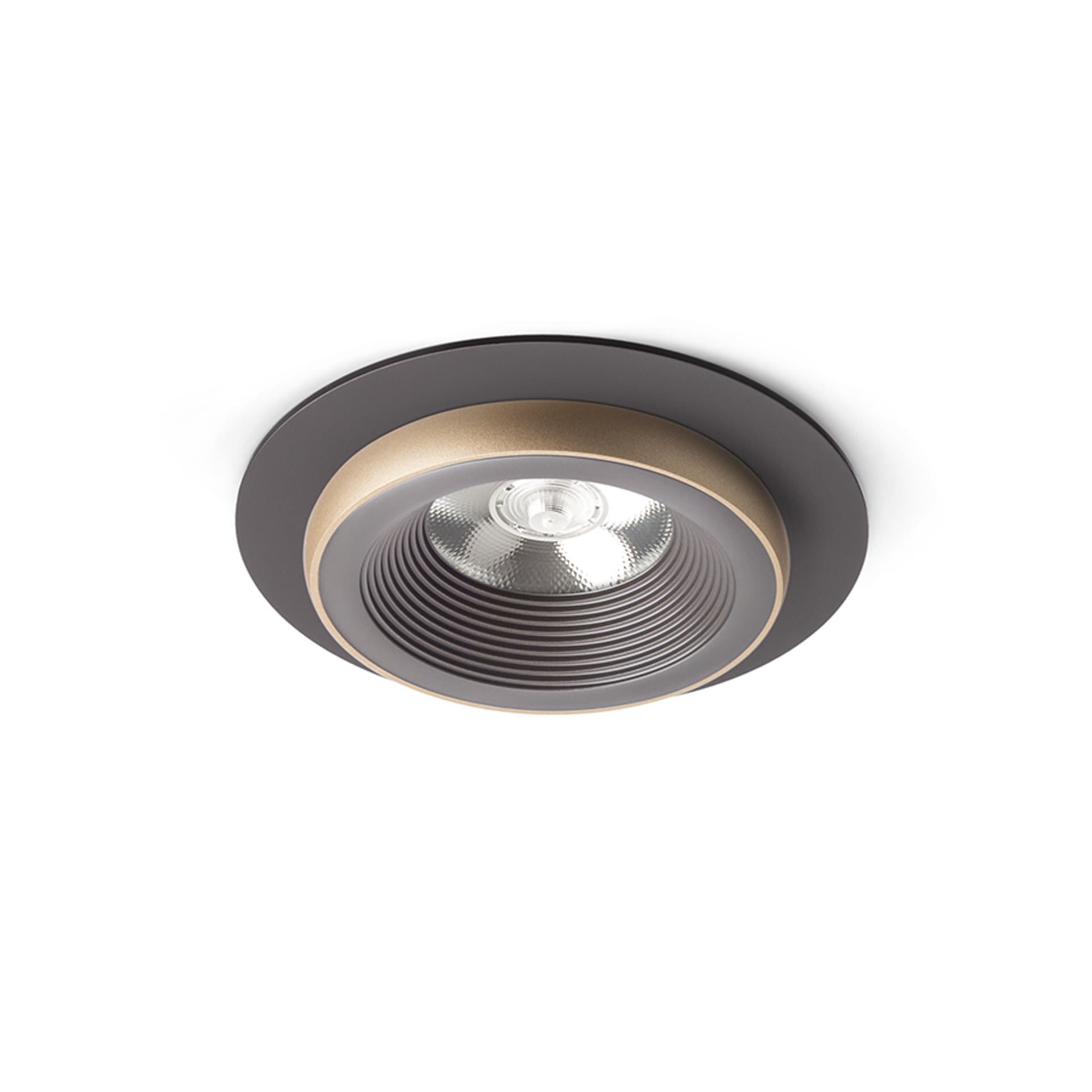 Spot încastrat Rendl, maro-auriu, LED 10W pentru lumină caldă