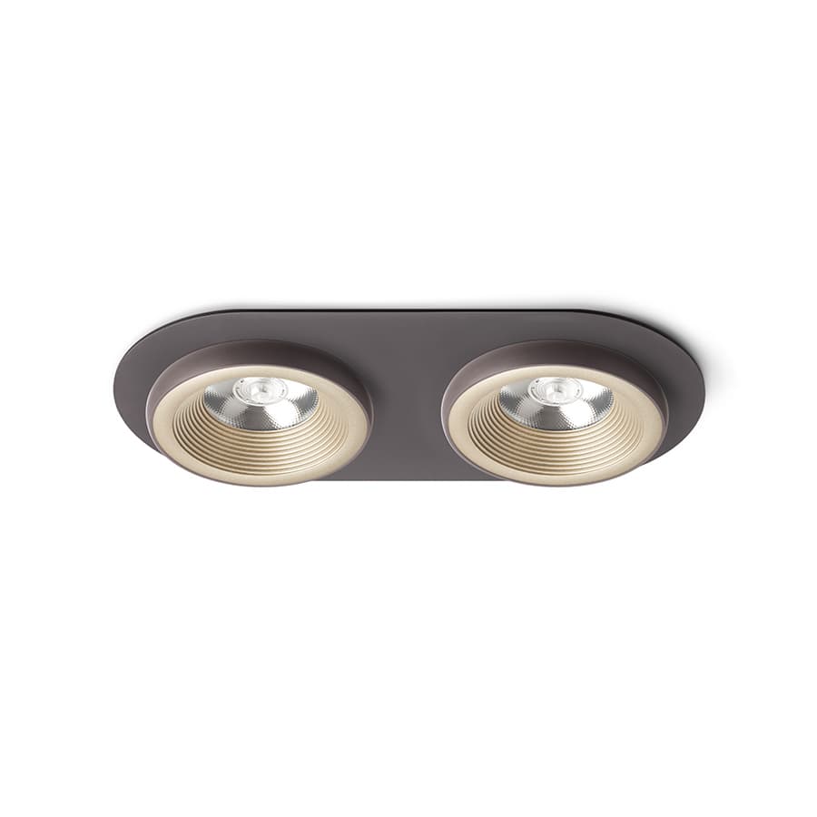 Corp încastrat Rendl pearl aur/maro, lumină caldă 10W