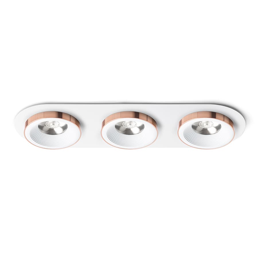 RENDL SHARM R III încastrat alb cupru 230V LED 3x10W 24° 3000K