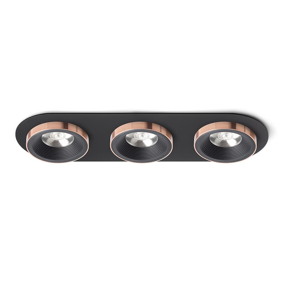 RENDL SHARM R III încastrat negru/negru cupru 230V LED 3x10W 24° 3000K