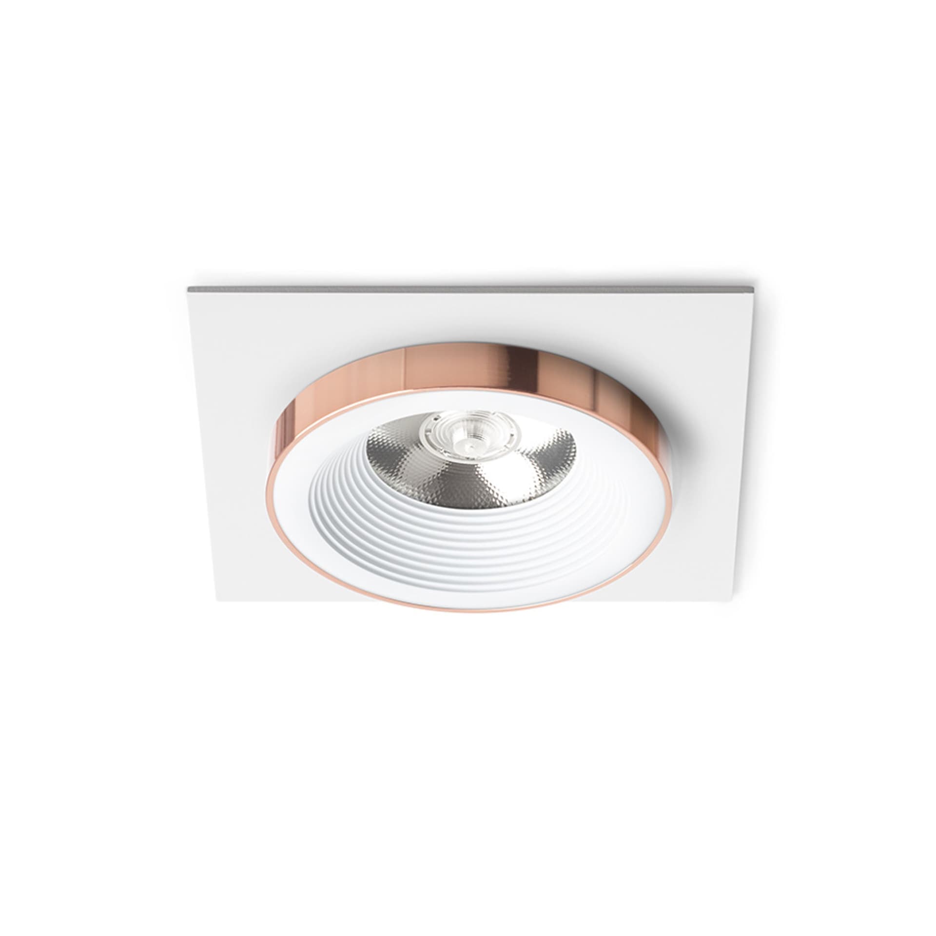 Spot încastrat Rendl alb cupru, LED 10W, lumină caldă