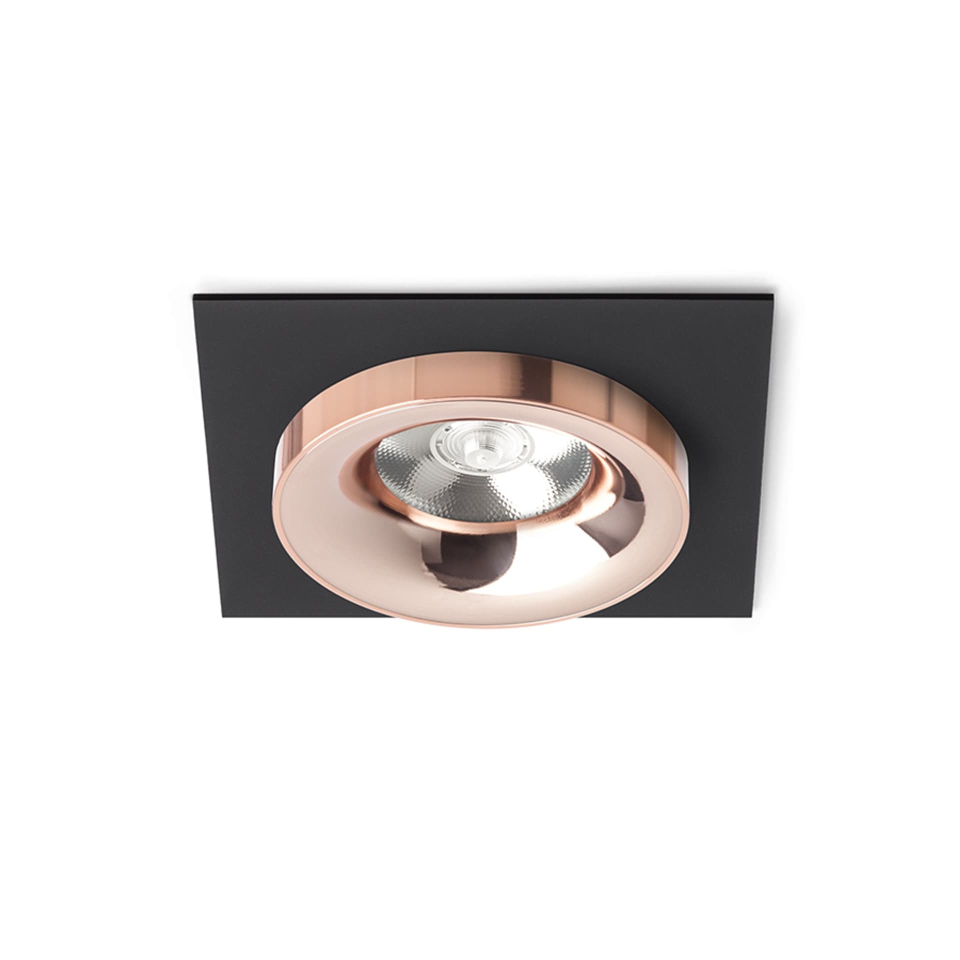 Corp încastrat Rendl negru cupru, LED 10W, lumină caldă