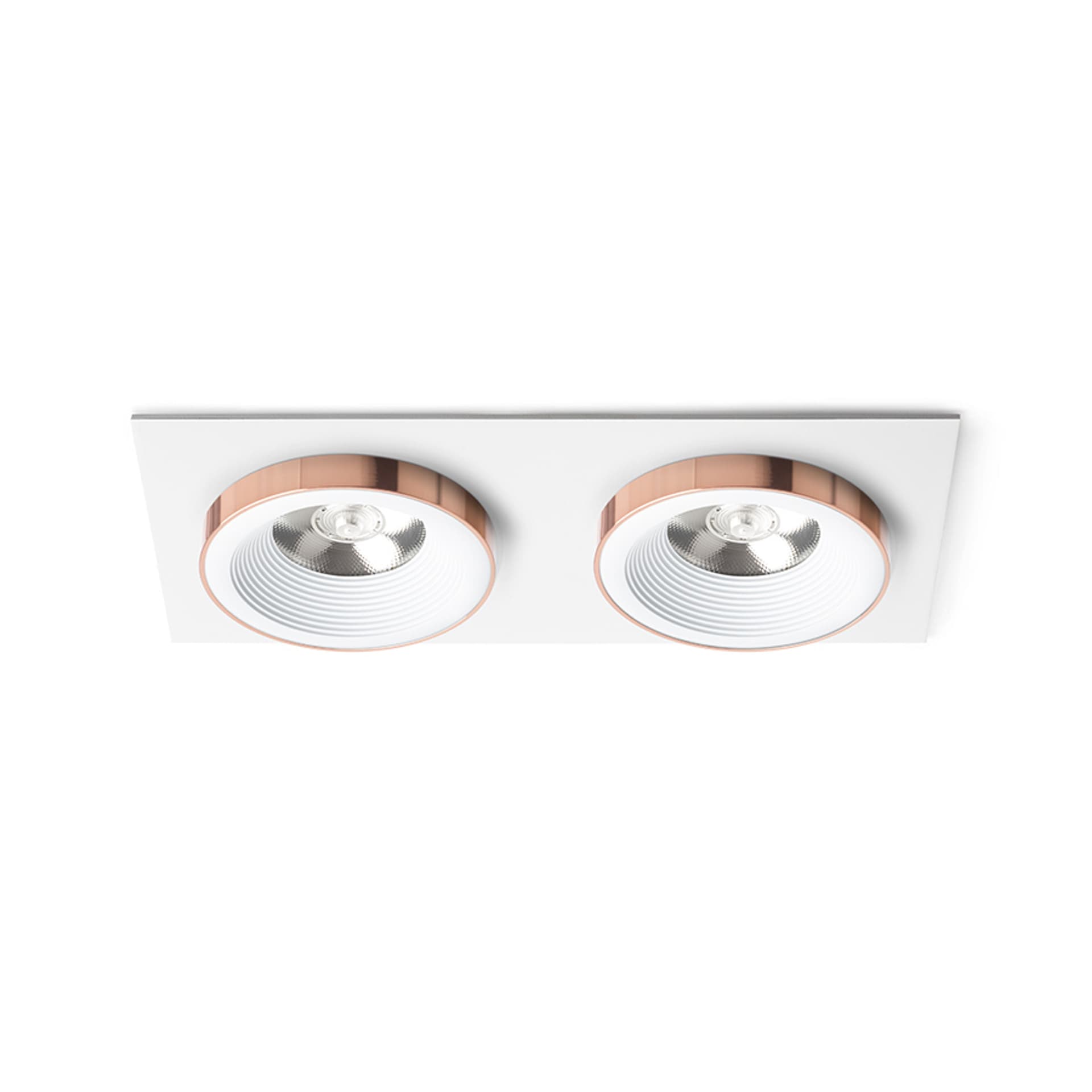 Spot încastrat Rendl alb cupru, LED 3000K, 2x10W
